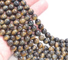 8MM Tiger Eye Gemstone Grade B Round Loose Beads 15.5 inch Full Strand (80004060-B108)