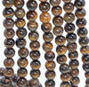 8MM Tiger Eye Gemstone Grade B Round Loose Beads 7.5 inch Half Strand (80004060 H-B108)