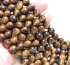 10MM Tiger Eye Gemstone Grade A Round Loose Beads 15.5 inch Full Strand (80004064-B108)