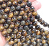 10MM Tiger Eye Gemstone Grade A Round Loose Beads 15.5 inch Full Strand (80004066-B108)