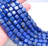 8-9MM Lapis Lazuli Gemstone Grade AAA Cube Loose Beads 7 inch Half Strand (80004067-B106)