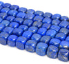 8-9MM Lapis Lazuli Gemstone Grade AAA Cube Loose Beads 7 inch Half Strand (80004067-B106)