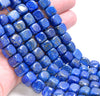 8-9MM Lapis Lazuli Gemstone Grade AA Cube Loose Beads 7 inch Half Strand (80004068-B106)