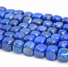 8-9MM Lapis Lazuli Gemstone Grade AA Cube Loose Beads 7 inch Half Strand (80004068-B106)