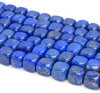 9-10MM Lapis Lazuli Gemstone Grade AAA Cube Loose Beads 7 inch Half Strand (80004071-B110)