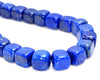 9-10MM Lapis Lazuli Gemstone Grade AAA Cube Loose Beads 7 inch Half Strand (80004071-B110)