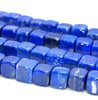 10-11MM Lapis Lazuli Gemstone Grade AAA Cube Loose Beads 7 inch Half Strand (80004074-B110)