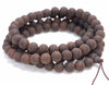 6MM Matte Vietnam Aquilaria Eaglewood Round Loose Beads 26 inch (80004079-W11)