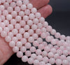 8MM Rose Quartz Gemstone Round Loose Beads 15 inch Full Strand (80004087-B110)