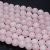 8MM Rose Quartz Gemstone Round Loose Beads 15 inch Full Strand (80004087-B110)