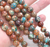 10MM Brown Imperial Jasper Gemstone Round Loose Beads 15.5 inch Full Strand (80004091-B109)