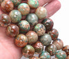 16MM Green Imperial Jasper Gemstone Round Loose Beads 8 inch Half Strand (80004093-B109)