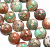 16MM Green Imperial Jasper Gemstone Round Loose Beads 8 inch Half Strand (80004093-B109)