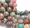 18MM Green Imperial Jasper Gemstone Round Loose Beads 7 inch Half Strand (80004094-B109)