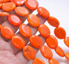 20X15MM Orange Imperial Jasper Gemstone Oval Loose Beads 15.5 inch Full Strand (80004105-B109)