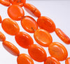 20X15MM Orange Imperial Jasper Gemstone Oval Loose Beads 15.5 inch Full Strand (80004105-B109)