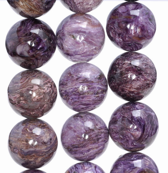 20MM Charoite Gemstone Grade A Round Loose Beads (80004111-A175)