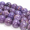 18MM Charoite Gemstone Grade AA Round Loose Beads (80004113-A175)