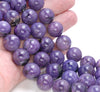 14MM Charoite Gemstone Grade AAA Round Loose Beads 8 inch Half Strand (80004117-A175)