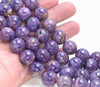 14MM Charoite Gemstone Grade AAA Round Loose Beads 8 inch Half Strand (80004118-A175)