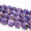 14MM Charoite Gemstone Grade AAA Round Loose Beads 8 inch Half Strand (80004118-A175)