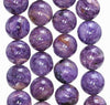 14MM Charoite Gemstone Grade AAA Round Loose Beads 8 inch Half Strand (80004118-A175)