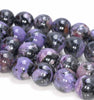 14MM Charoite Gemstone Grade A Round Loose Beads 8 inch Half Strand (80004123-A175)