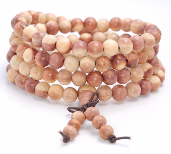 8MM Rosewood Pearwood Round Loose Beads 32 inch (80004128-W12)