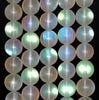 10MM Matte Rainbow Mystic Aura Quartz Gemstone Round Loose Beads 7 inch Half Strand (80004134 H-B112)