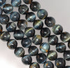 10MM Blue Tiger Eye Gemstone Grade AA Round Loose Beads 7.5 inch Half Strand (80004136 H-B111)