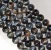 10MM Blue Tiger Eye Gemstone Grade A Round Loose Beads 7.5 inch Half Strand (80004137 H-B111)