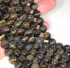 10MM Blue Tiger Eye Gemstone Grade AB Round Loose Beads 7.5 inch Half Strand (80004138 H-B111)