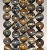 10MM Blue Tiger Eye Gemstone Grade AB Round Loose Beads 15.5 inch Full Strand (80004139-B111)