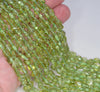 10X6-6X5MM Peridot Gemstone Grade AA Pebble Chip Loose Beads 15.5 inch (80004140-B111)