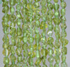 10X6-6X5MM Peridot Gemstone Grade AA Pebble Chip Loose Beads 15.5 inch (80004140-B111)