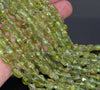 12X8-6X5MM Peridot Gemstone Grade A Pebble Chip Loose Beads 15.5 inch (80004141-B111)