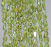 10X6-6X5MM Peridot Gemstone Grade A Pebble Chip Loose Beads 15.5 inch (80004142-B111)