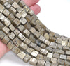 12-14MM Pyrite Gemstone Rugged Nugget Cube Loose Beads 7.5 inch Half Strand (80004143 H-B112)