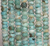 8x4-9x6MM Blue Larimar Gemstone Rondelle Slice Loose Beads 7 inch Half Strand (80006386-494)