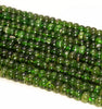 5x3MM Deep Chrome Diopside Gemstone Rondelle Loose Beads 7 inch Half Strand (80006390-494)