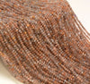 2MM Multi Color Sunstone Gemstone Grade AAA Micro Faceted Round Loose Beads 15.5 inch Full Strand (80006515-A204)