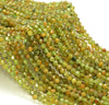 4MM Peridot Gemstone Grade A Micro Faceted Round Loose Beads 15.5 inch Full Strand (80006524-A204)