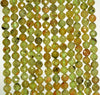 4MM Peridot Gemstone Grade A Micro Faceted Round Loose Beads 15.5 inch Full Strand (80006524-A204)