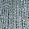 4MM Aquamarine Gemstone Grade AAA Micro Faceted Round Loose Beads 15.5 inch Full Strand (80006526-A204)