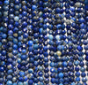 5MM Lapis Lazuli Gemstone Grade A Micro Faceted Round Loose Beads 15 inch Full Strand (80006529-A205)