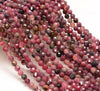 5MM Pink Tourmaline Gemstone Grade AA Micro Faceted Round Loose Beads 15 inch Full Strand (80006531-A205)