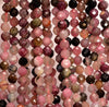 6MM Multi Color Tourmaline Gemstone Grade A Micro Faceted Round Loose Beads 15 inch Full Strand (80006537-A205)