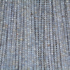 3x2MM Chalcedony Blue Lace Agate Gemstone Grade AA Micro Faceted Rondelle Loose Beads 15.5 inch Full Strand (80006543-A205)