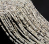 3x2MM Rainbow Moonstone Gemstone Grade A Micro Faceted Rondelle Loose Beads 15.5 inch Full Strand (80006544-A205)