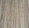 3x2MM White Moonstone Gemstone Grade AAA Micro Faceted Rondelle Loose Beads 15.5 inch Full Strand (80006545-A205)